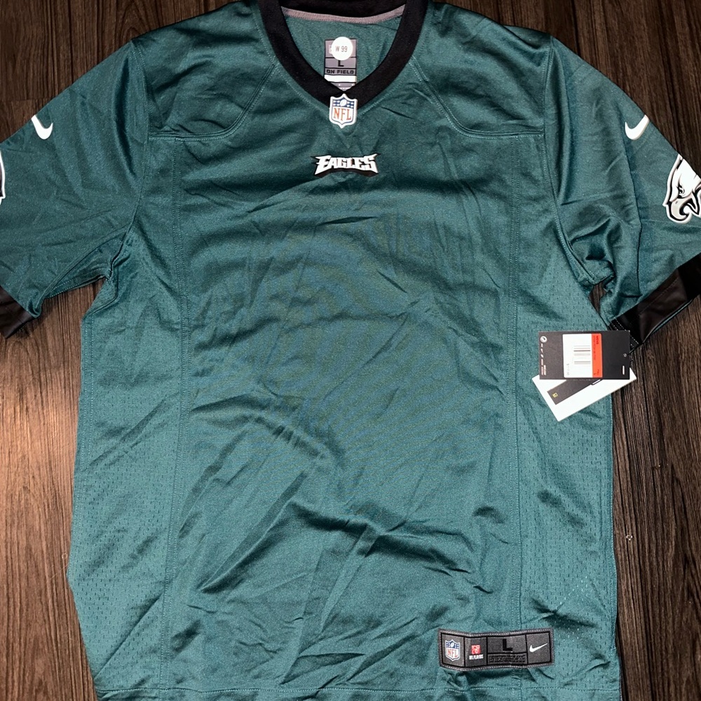 NEW MENS BLANK NIKE EAGLES JERSEY SIZE LARGE